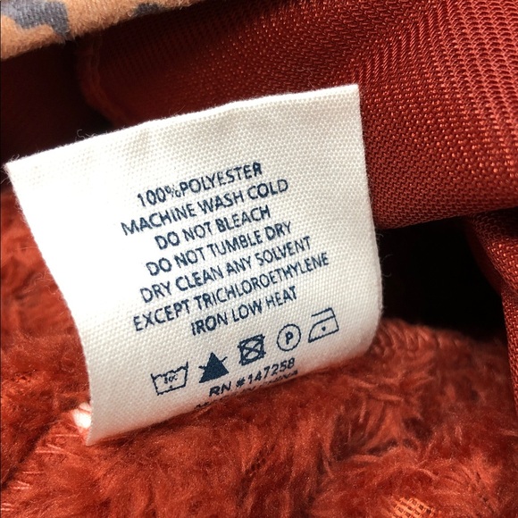 Simply Southern Pullover Orange Spice Leopard Sherpa Size Large - Picture 6 of 13